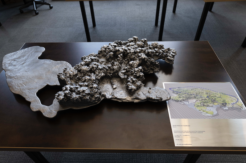 Aluminum Casts of a Map