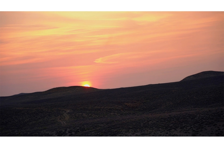 Sunset over the mountains