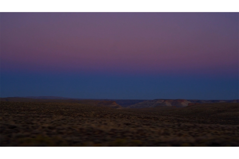 Dark blue and purple sky