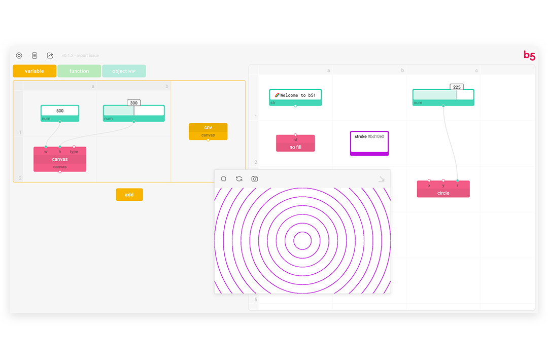 b5: A Web-Based Visual Programming Language