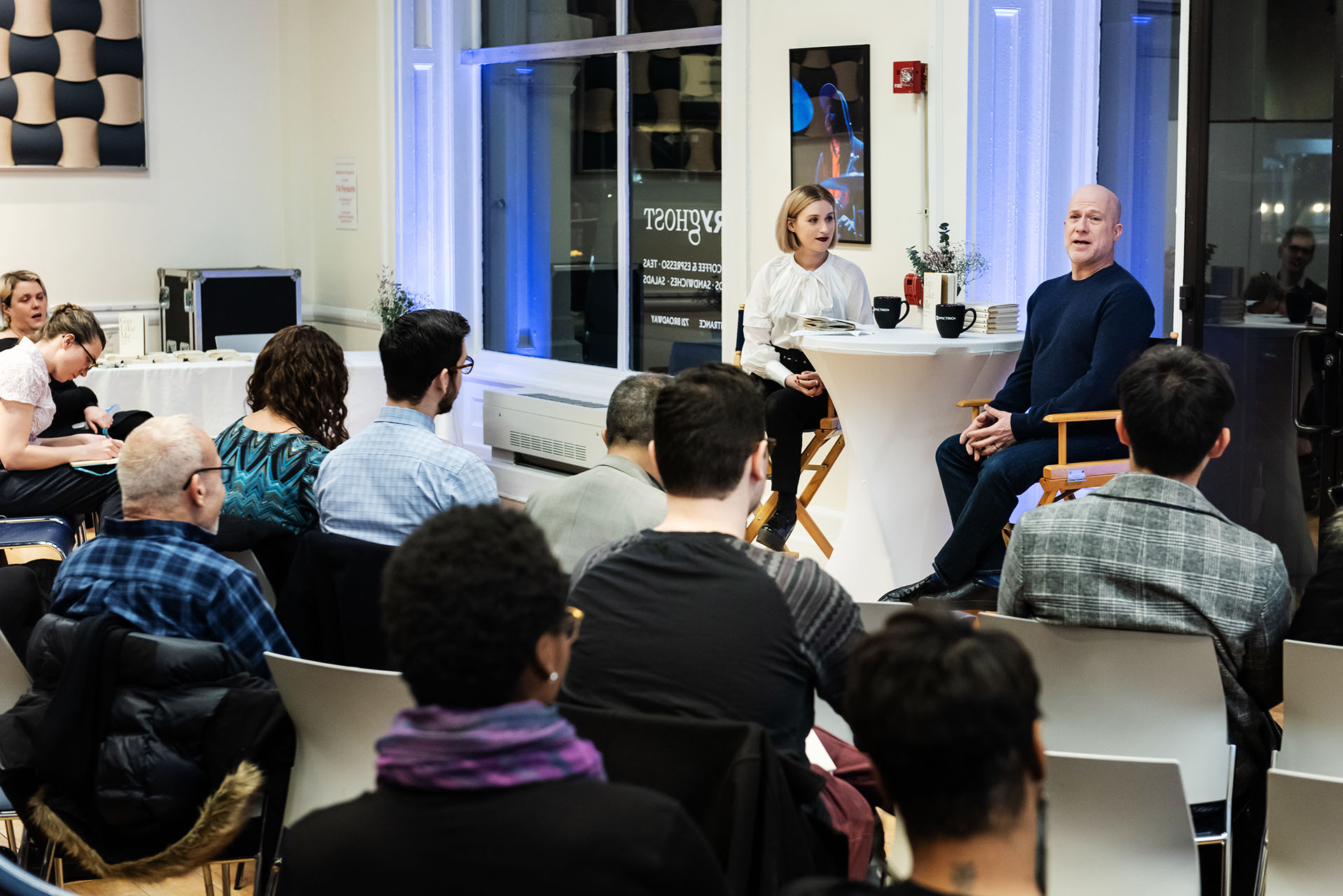 February 12, 2020: Conversation with Richie Jackson '87 (BFA, Drama) and Gabrielle Korm '11 (GAL) Photo Credit: NYU Photo Bureau / Leo Sorel