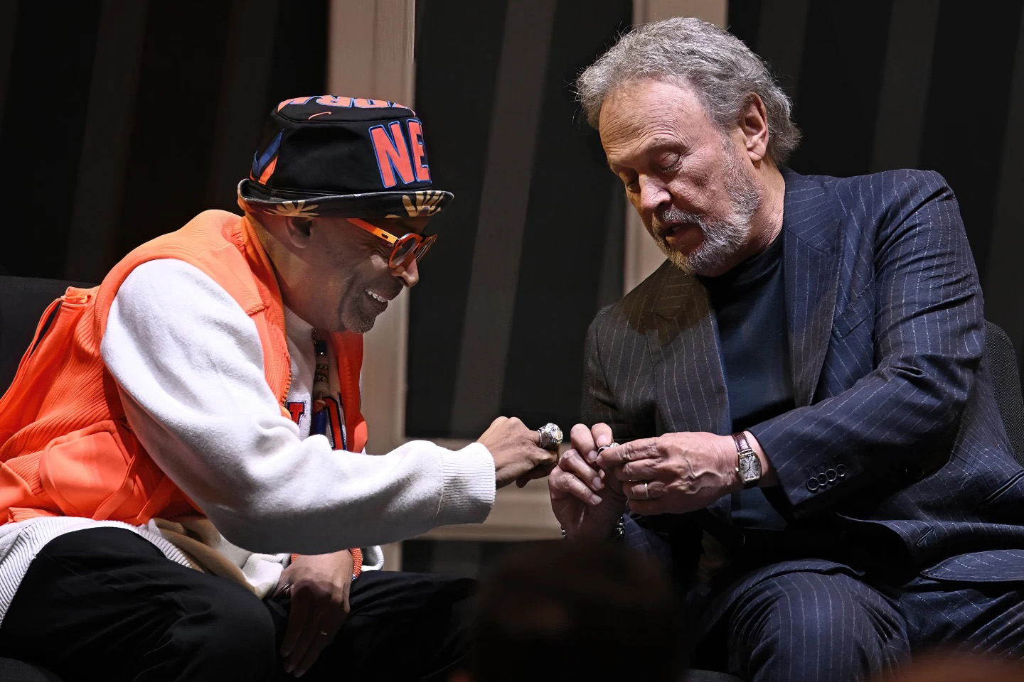 Spike Lee '82/Hon. '98, Dean's Council and Billy Crystal ’70/Hon. ’16, Dean’s Council at the Basketball Hall of Fame Awards