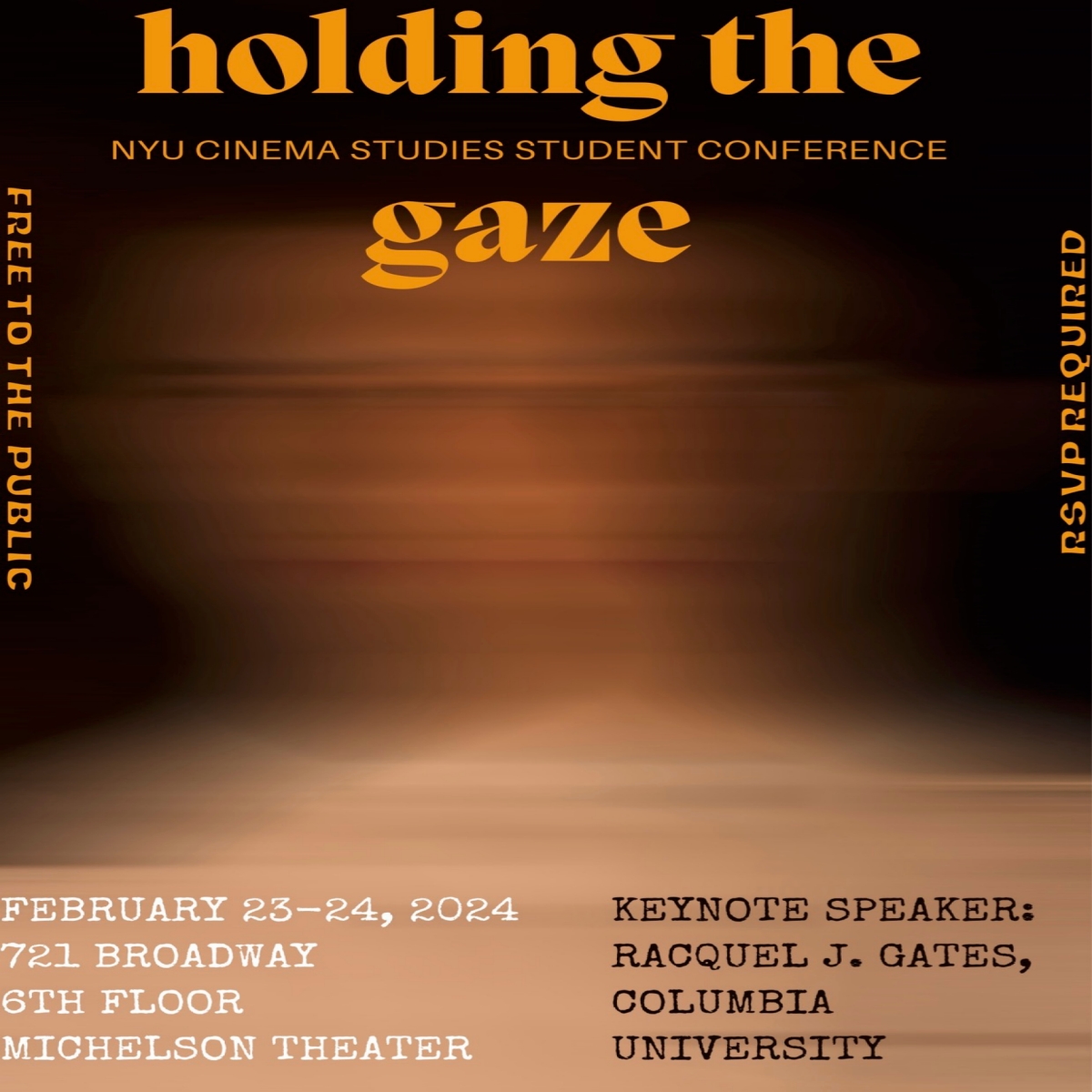 Poster for holding the gaze conference