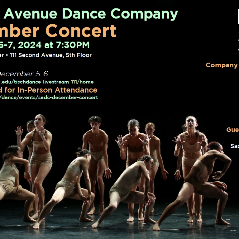 Second Avenue Dance Company December Concert Poster