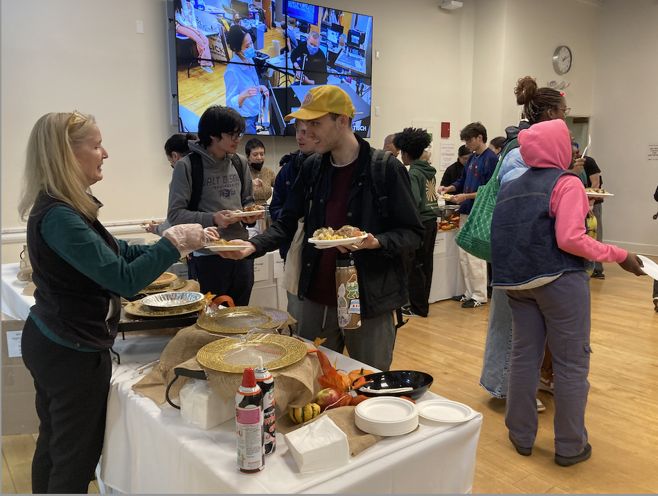 students at a former dean's hangout at 721 Broadway