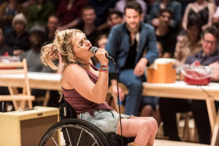 Ali Stroker as Ado Annie, now transferring to Broadway