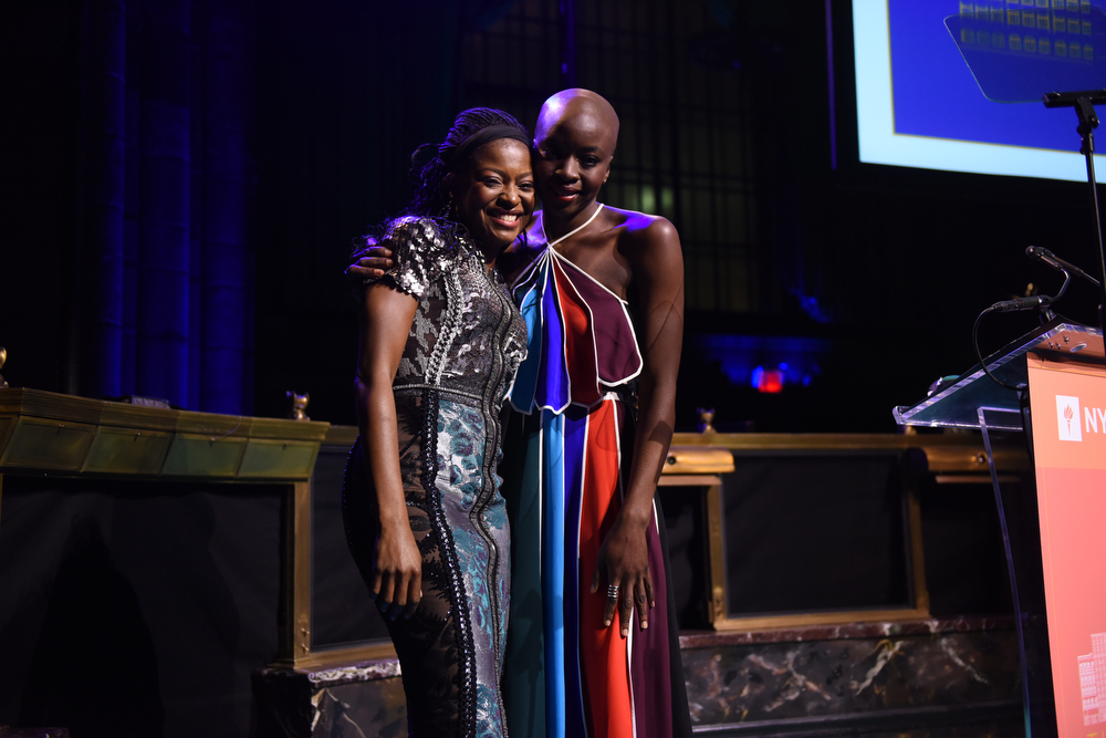 Presenter Pascale Armand and Honoree Danai Gurira