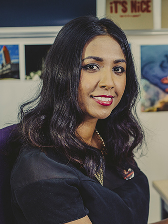 Portrait of Assistant Arts Professor Mitu Khandaker