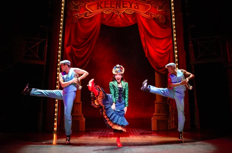 Photo of Julie BenkoJulie Benko, with Kurt Csolak and Justin Prescott in Funny Girl