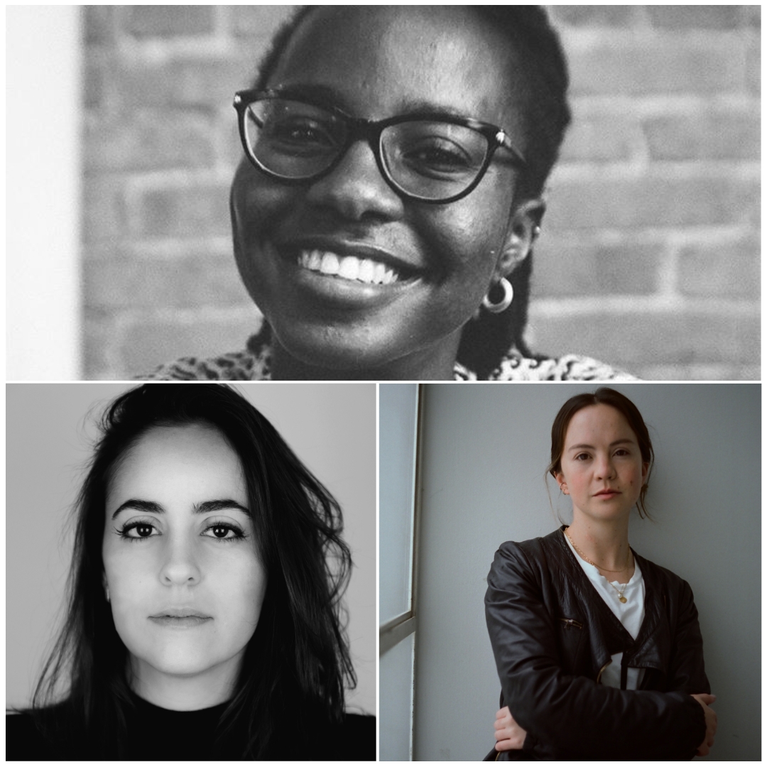 CLOCKWISE FROM TOP: IFEYINWA ARINZE, SOFIA CAMARGO, & NAY TABBARA