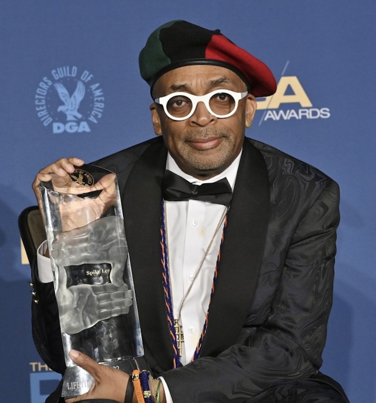 Spike Lee Receiving the DGA Lifetime Achievement Award (cred: UPI)