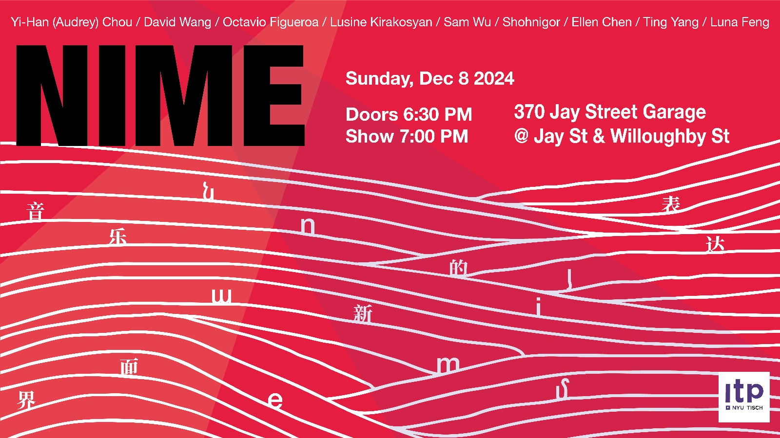 New Interfaces for Musical Expression (NIME) Final Showcase