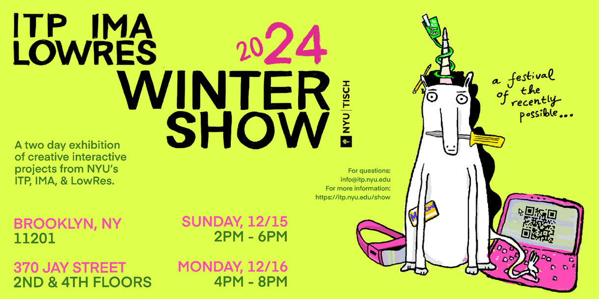 ITP / IMA / LOWRES 2024 Winter Show Poster