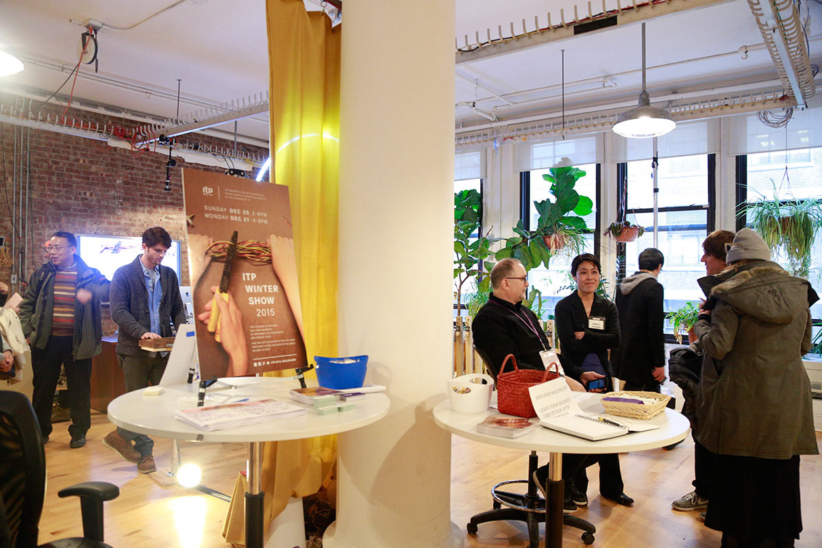 lobby of ITP as people enter the floor