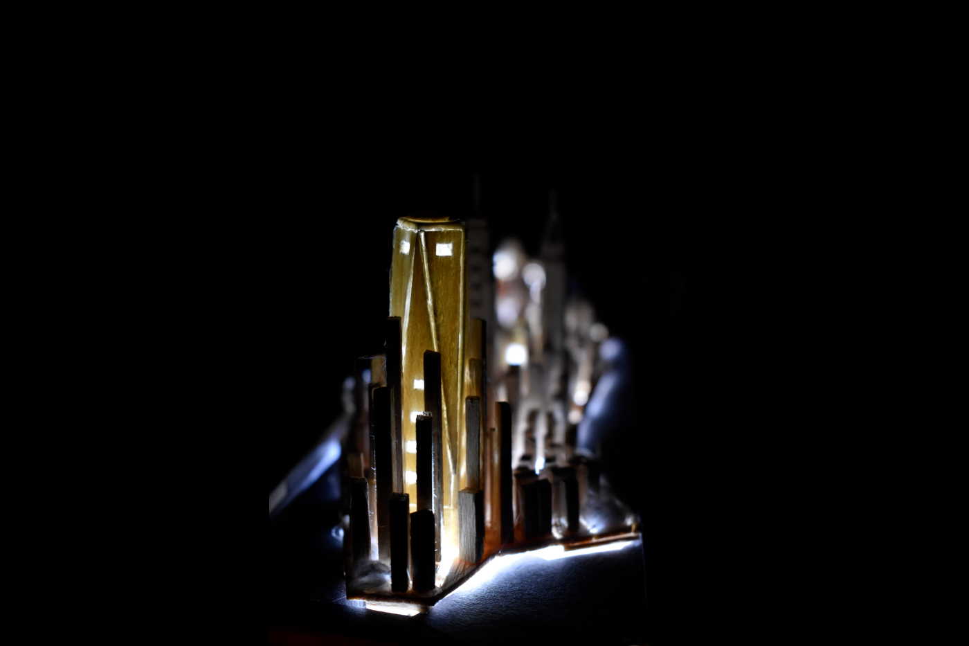 photo of model of skyscrapers