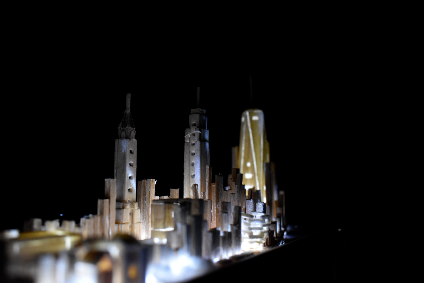 photo of model of skyscrapers