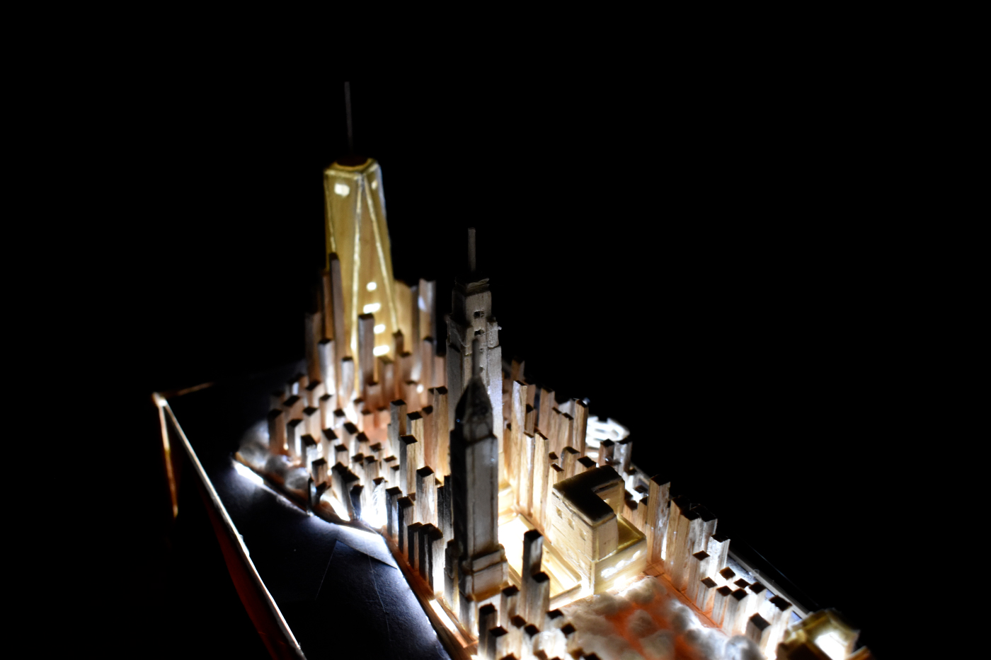 photo of model of skyscrapers