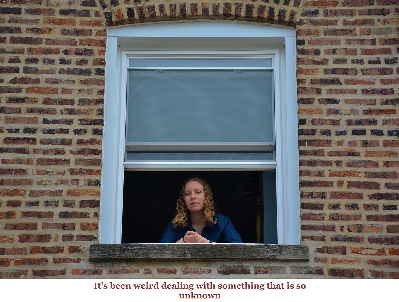 photo of person at window