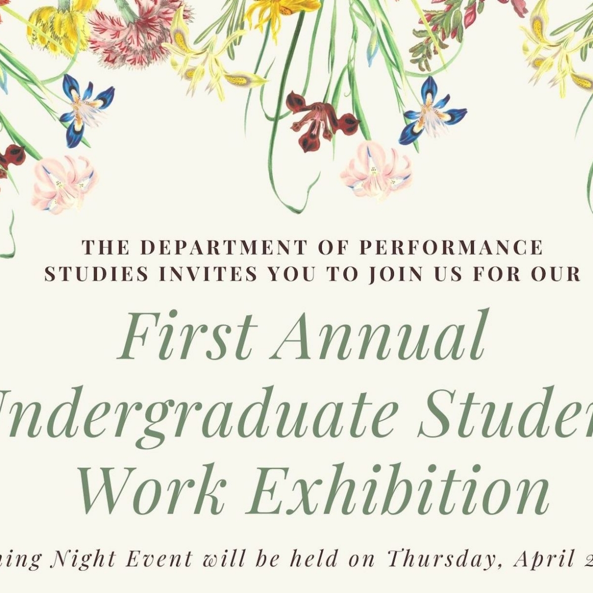 Undergraduate Student Work Exhibition