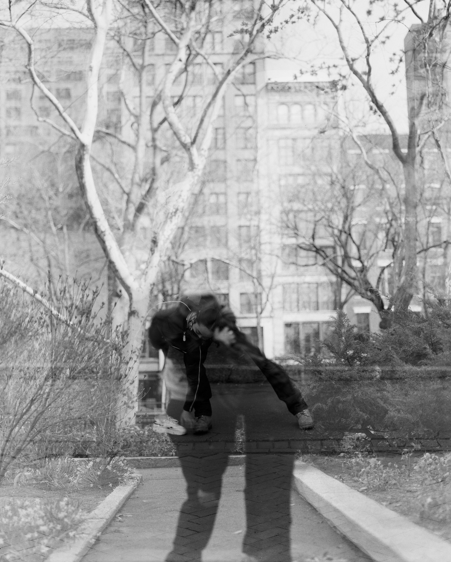 Tisch Dance students performing outdoors