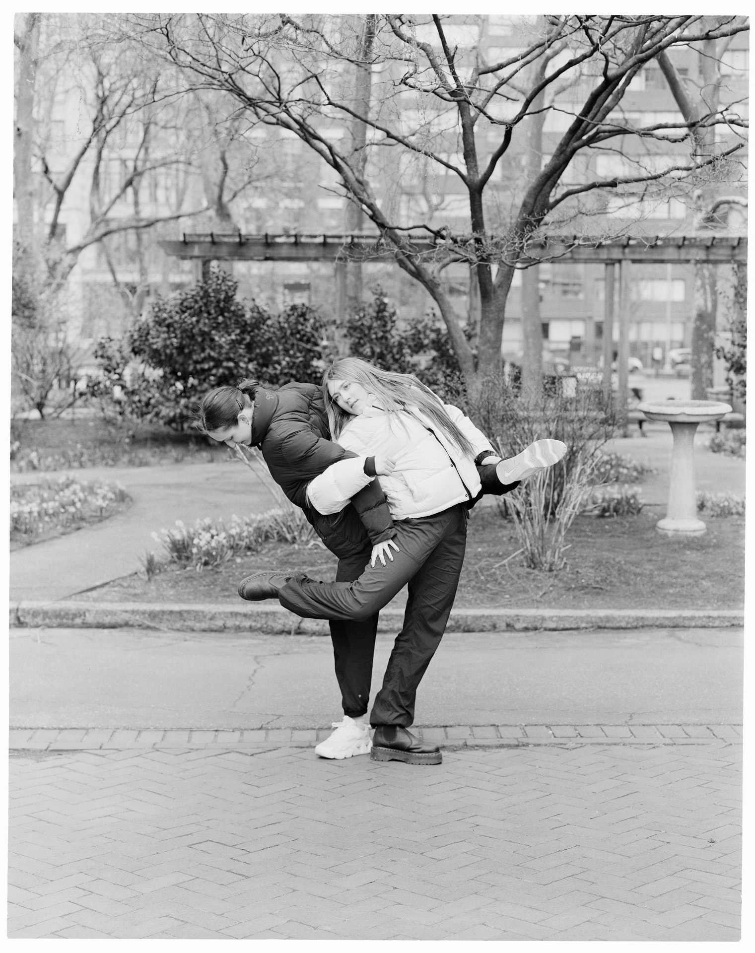 Tisch Dance students performing outdoors