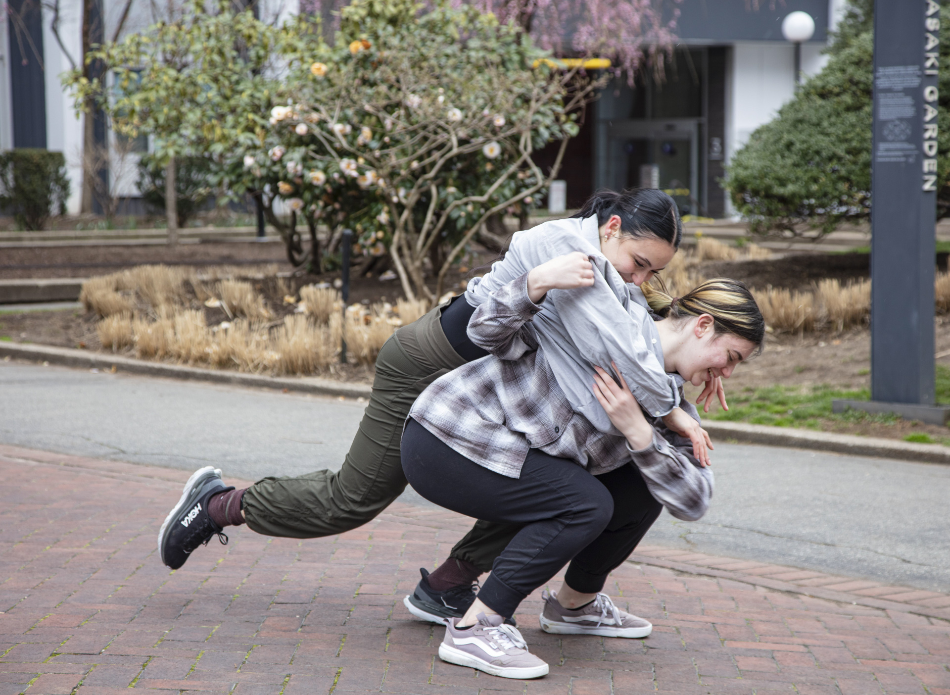 Tisch Dance students performing outdoors