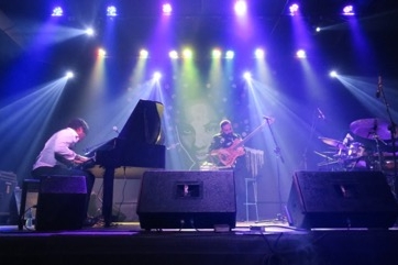 Musical performance on a stage in Havana, Cuba 