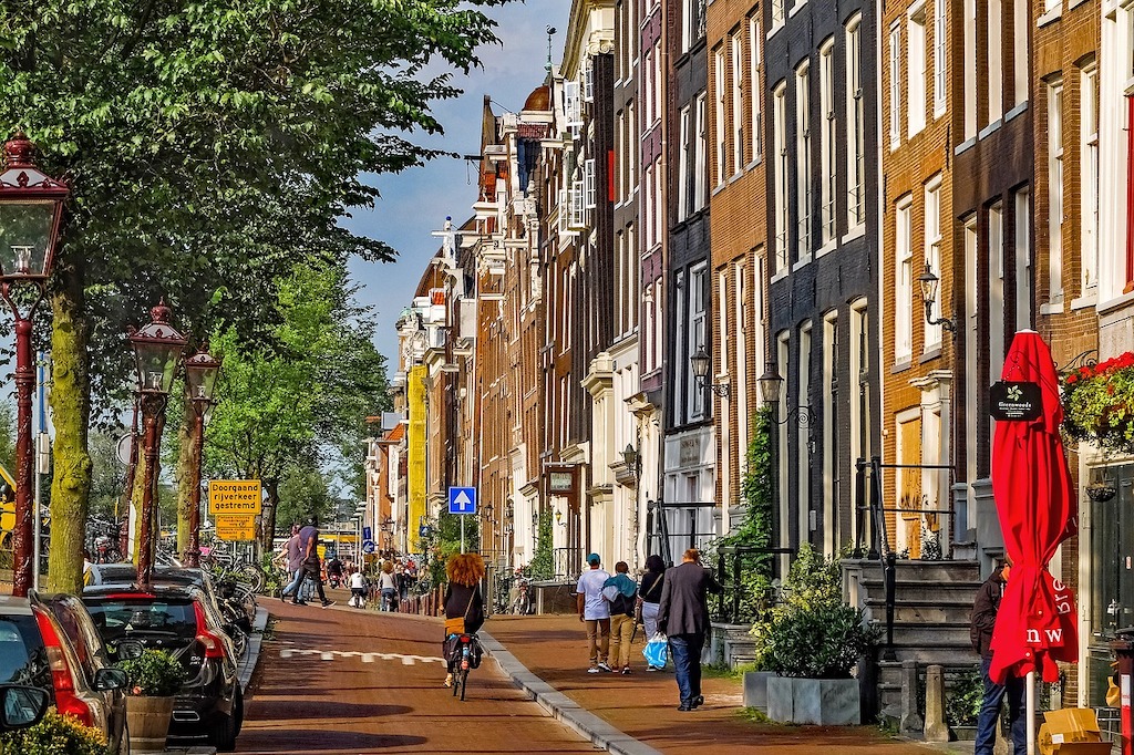 Street in Amsterdam, Netherlands