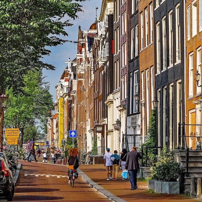 Street in Amsterdam, Netherlands