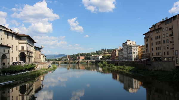 Location shot of Florence canal