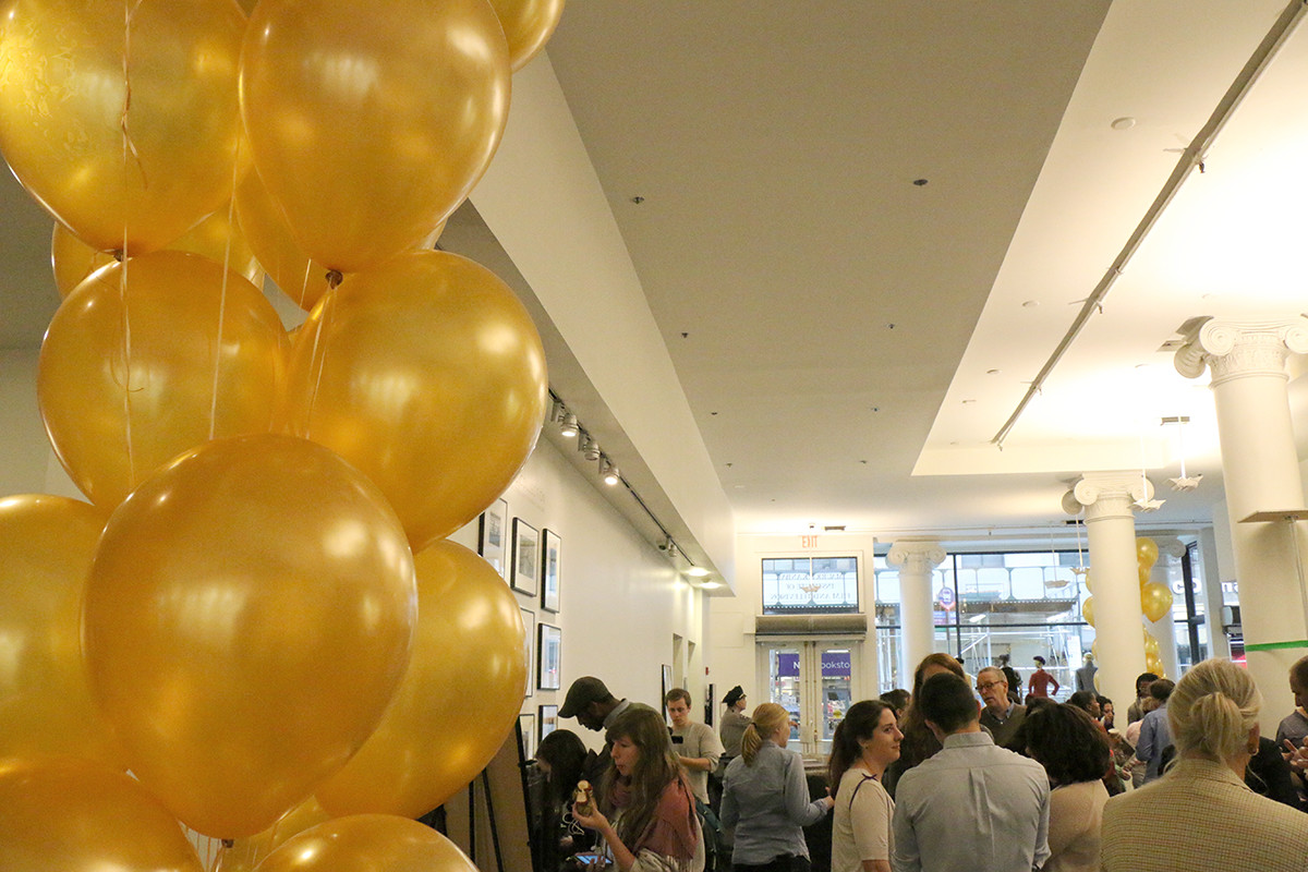 Balloons and students